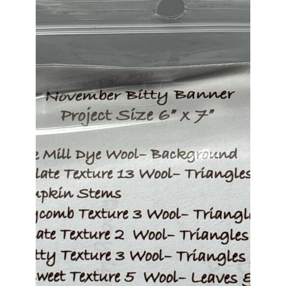 November Bitty Banner Pattern LAS924 by Lily Anna Stitches 6" x 7" Autumn-Themed - Picture 4 of 5